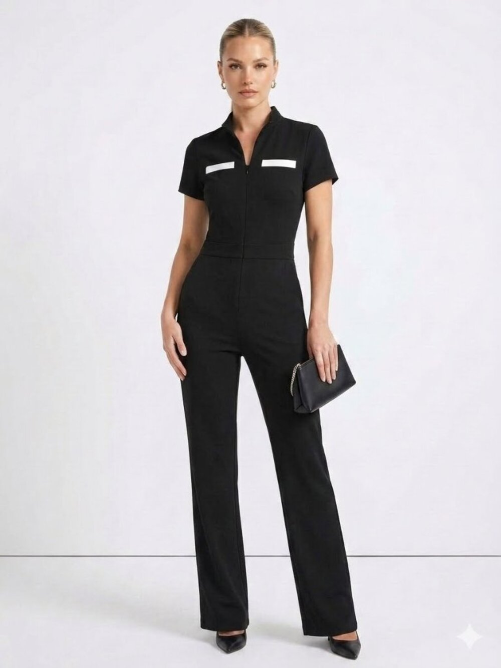 Cider black jumpsuit, size medium